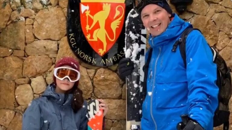 Ο Νορβηγός πρέσβης έκανε σκι στη Φιλοθέη!