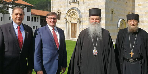 Συνάντηση με τον Ειδικό Απεσταλμένο των ΗΠΑ για τα Δυτικά Βαλκάνια είχε ο Επίσκοπος Ράσκας