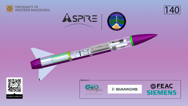 Πανεπιστήμιο Δυτικής Μακεδονίας | Παγκόσμια διάκριση για τη φοιτητική ομάδα αεροδιαστημικής ASPiRE στον διαγωνισμό Spaceport America Cup 2021