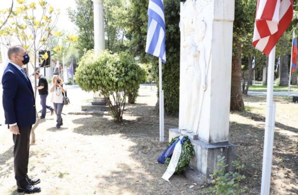 Εκδήλωση για τη θυσία φιλελλήνων Αμερικανών στον Αγώνα για την Ανεξαρτησία του Ελληνικού Έθνους, στο Μεσολόγγι