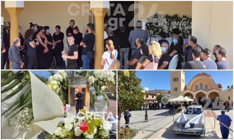 Ηράκλειο: Οδύνη στη κηδεία του 17χρονου Ματθαίου που σκοτώθηκε με τον φίλο του σε τροχαίο