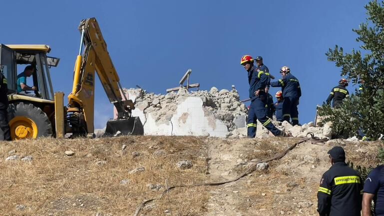 Κατέρρευσε ναός από τον ισχυρό σεισμό 5,8 Ρίχτερ στο Ηράκλειο Κρήτης – Ένας άνθρωπος έχασε τη ζωή του στο Αρκαλοχώρι