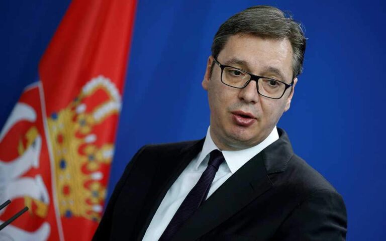 Ο Πρόεδρος της Σερβίας Αλεξάνταρ Βούτσιτς ανακοίνωσε την μη αναγνώριση της ανεξαρτησίας του Κοσόβου