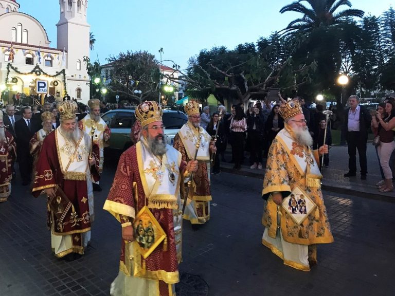 Ο Άγιος Νικόλαος υποδέχθηκε τις Τίμιες Κάρες των Αγίων Τεσσάρων Νεομαρτύρων