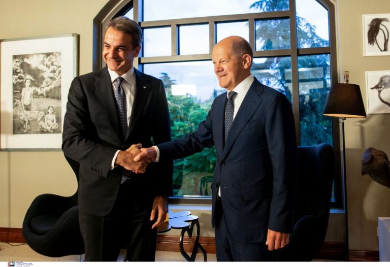 Πρωθυπουργός και Όλαφ Σόλτς συζήτησαν για τα ενεργειακά, την πορεία της οικονομίας και τις τουρκικές προκλήσεις