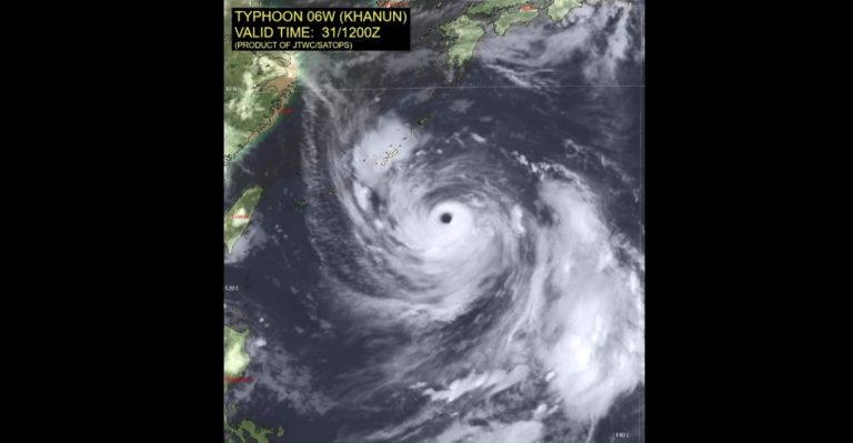 Ιαπωνία: Ο τυφώνας Κάνουν πλησιάζει την Οκινάουα και πλήττει εκατοντάδες χιλιάδες κατοίκους