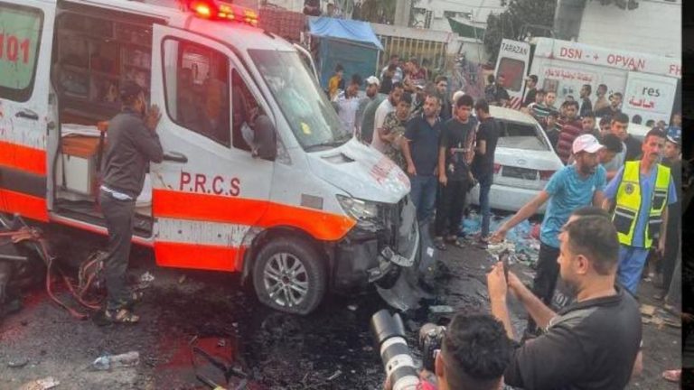 “Το χρησιμοποιούσε τρομοκρατικός πυρήνας της Χαμάς” έτσι αιτιολόγησαν οι Ισραηλινοί το χτύπημα μπροστά στο νοσοκομείο στη Γάζα