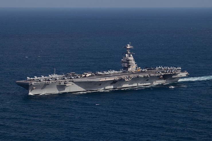 Συγκεντρώσεις διαμαρτυρίας στα Χανιά για το αμερικανικό αεροπλανοφόρο «USS Gerald Ford» που κατέπλευσε στη Σούδα