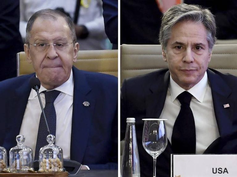 Δυο «ξένοι» στο ίδιο τραπέζι στη G20 – Δεν αντάλλαξαν ούτε ματιά, ούτε κουβέντα Μπλίνκεν και Λαβρόφ